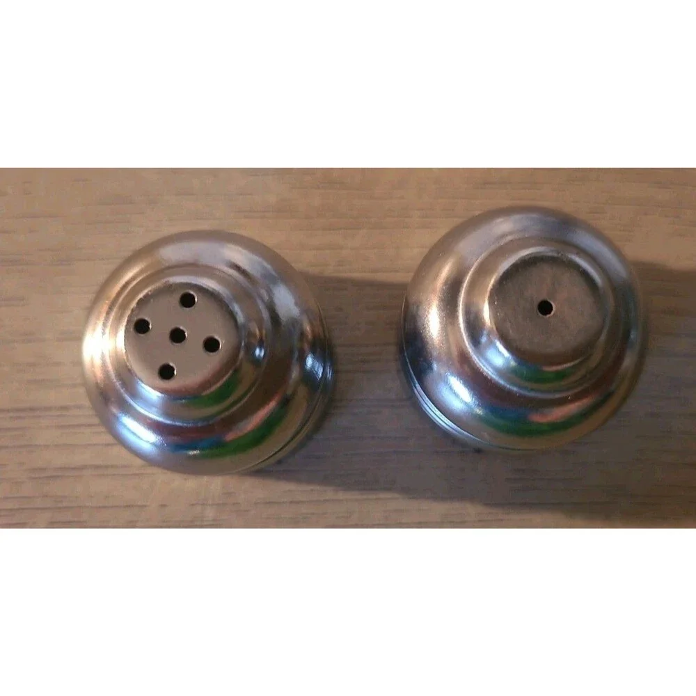 Snowman Salt and Pepper Holder Shakers Christmas Bulbs Magnetic